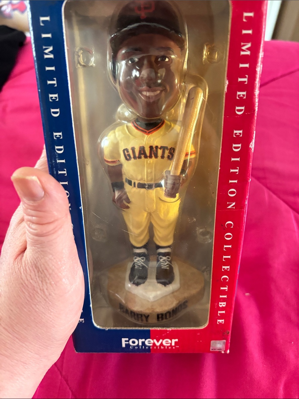 Forever  Yellow Giants Baseball Bobblehead in Display Box